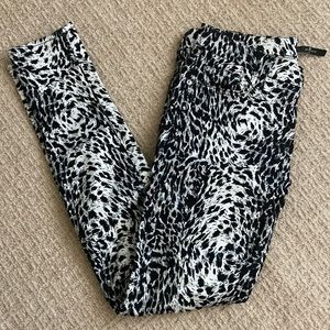 7 For All Mankind animal print jegging-style pants, size 29